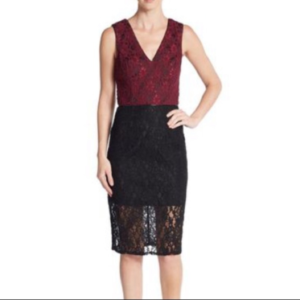 ABS by Allen Schwartz Lace Cocktail Dress, Size 4
